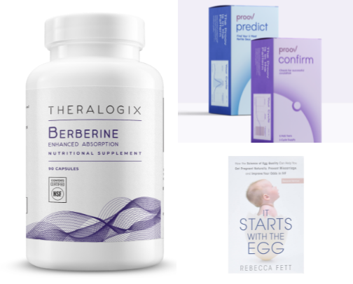PCOS and Infertility supplements and products cover photo collage