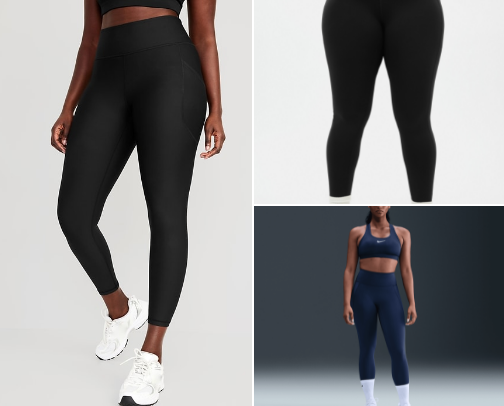 Gym girlie finds - plus size/postpartum cover photo collage