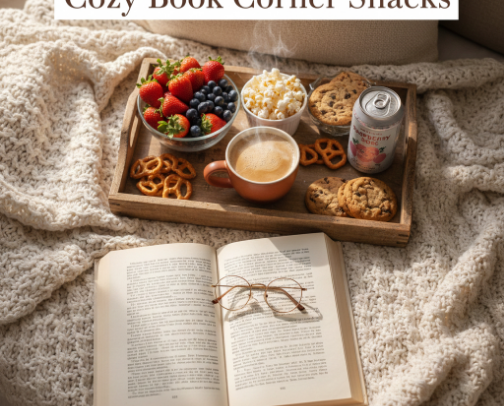 Snacks + Reading Time cover photo collage