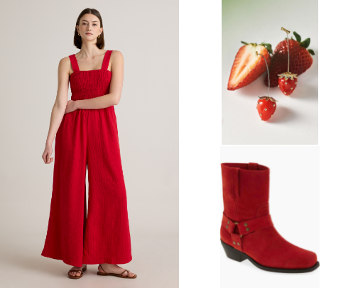 Clothing and accessories if RED is your favorite color! ❤️🌹💃🏼 cover photo collage