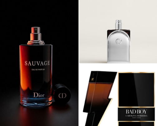 Perfume ideas for men cover photo collage