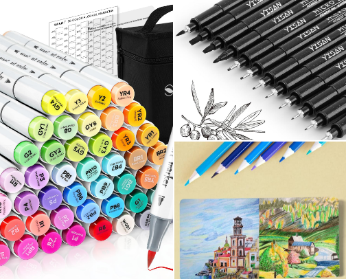 A Hobby for Everyone: Drawing and Doodling cover photo collage