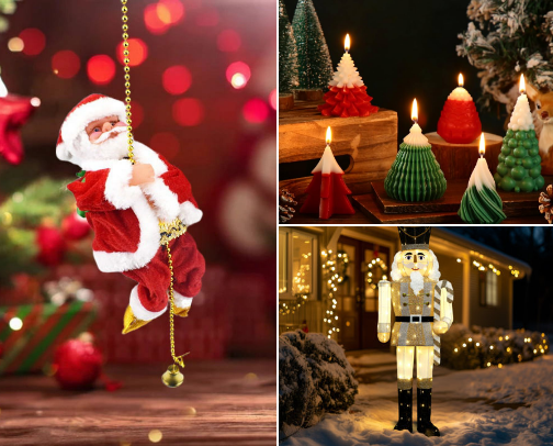 Christmas is in the Air:  Christmas Decors for Your Home cover photo collage
