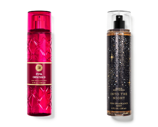 Body mists and lotions cover photo collage