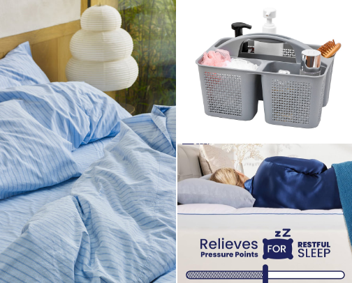 Dorm essentials cover photo collage