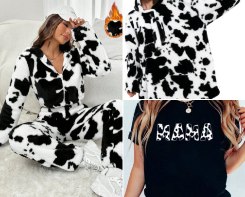🐮 Cow Print Obsession cover photo collage