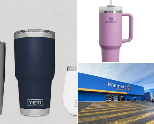 Insulated cups cover photo collage