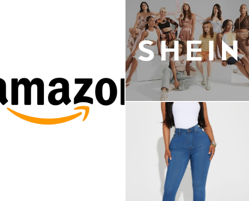 Online shopping cover photo collage