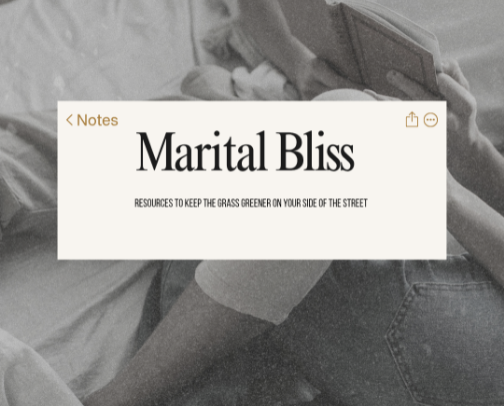 Marital Bliss Resources cover photo collage