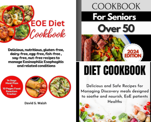 EoE & Allergen-Friendly Cookbooks for Gentle Eating cover photo collage