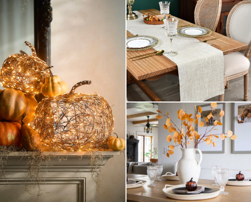 Thanksgiving Table & Home cover photo collage