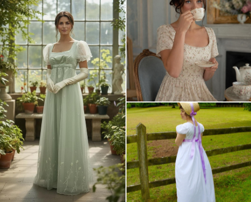 Dress Like You're In A Jane Austen Book cover photo collage