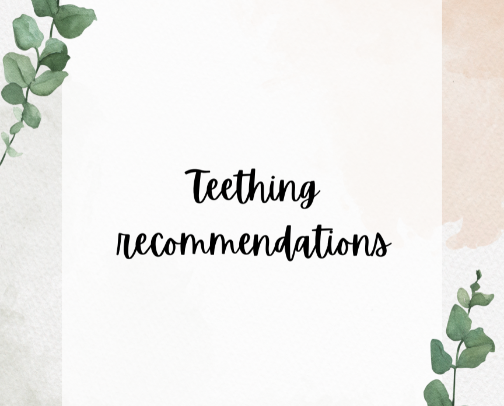 Teething Recommendations!! cover photo collage