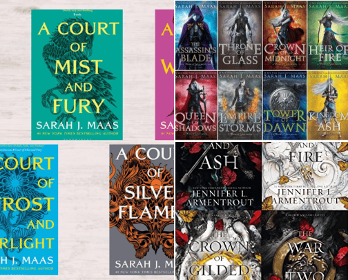 Fantasy books I obsess over cover photo collage