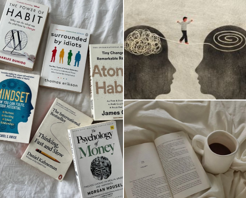 📚Mindset & Mental Health: 10 Life-Changing Psychology Books📚 cover photo collage