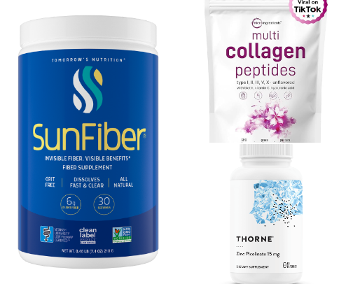 Vitamins, minerals and products that get me through the day! cover photo collage