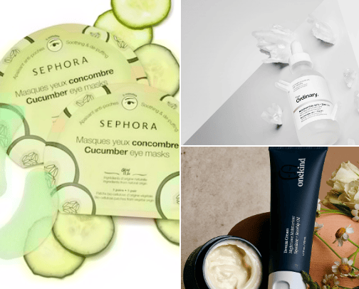 skincare for all skin types cover photo collage