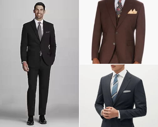 Men's Suits cover photo collage