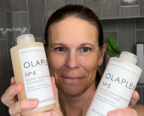 Olaplex No. 4 Bond Maintenance Shampoo, Repairs, Strengthens, & Nourishes All Hair Types cover photo collage