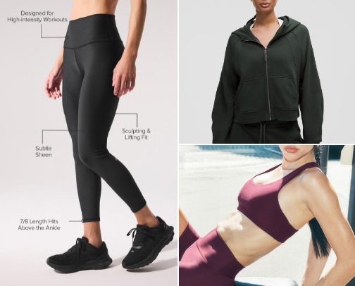 gym clothes necessities cover photo collage