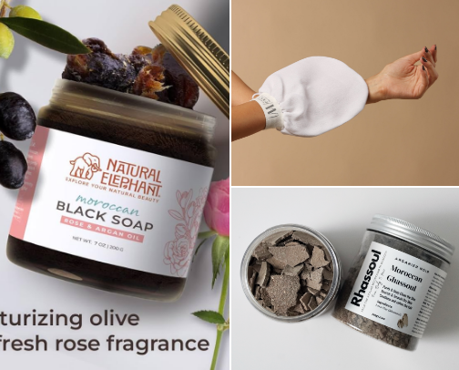 The Moroccan Hammam Ritual: Glow Like a Moroccan cover photo collage