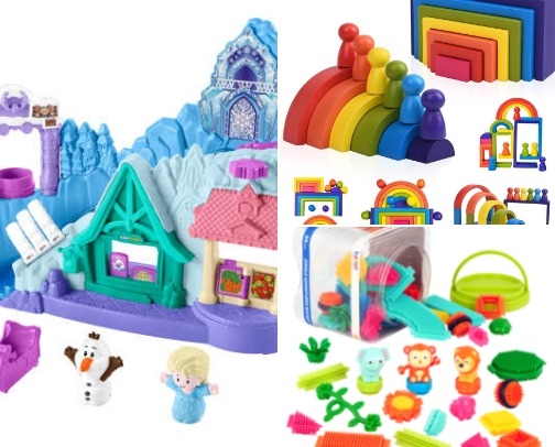 Christmas list toddler toys cover photo collage