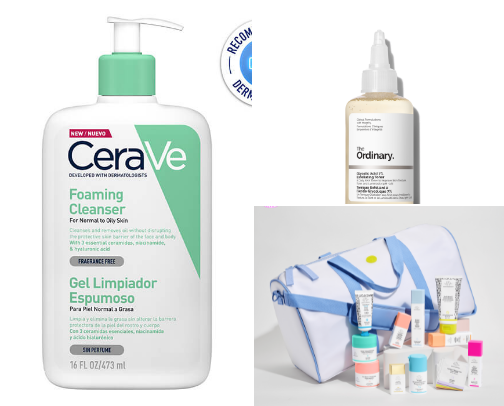 Skincare cover photo collage