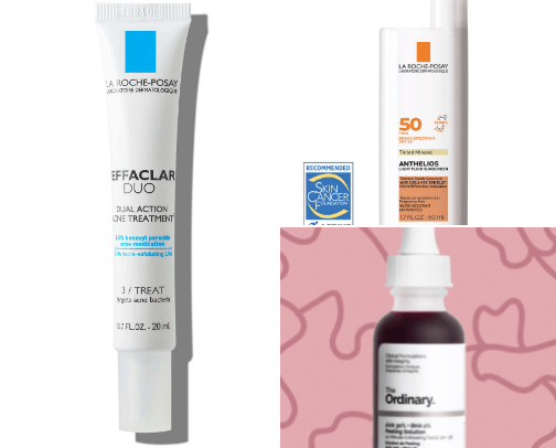 Skincare cover photo collage