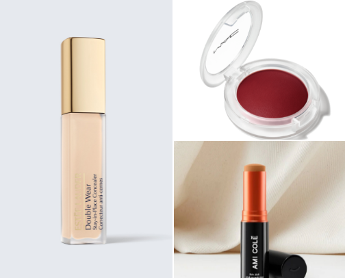 beauty products i swear by cover photo collage