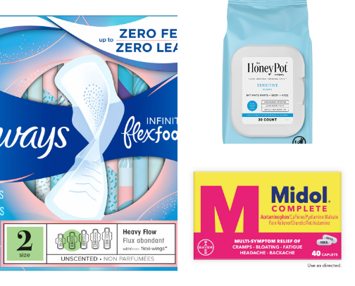 Menstrual things for women cover photo collage