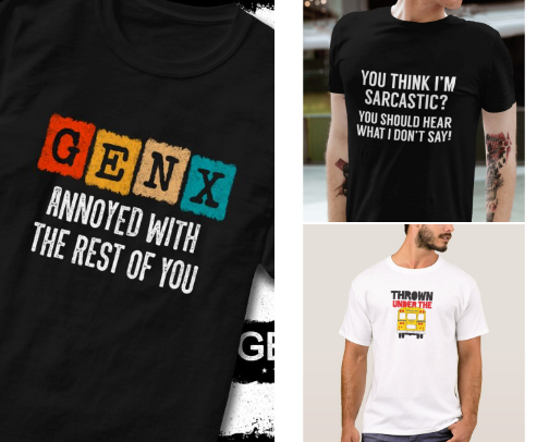 Funny/Witty T-Shirts cover photo collage