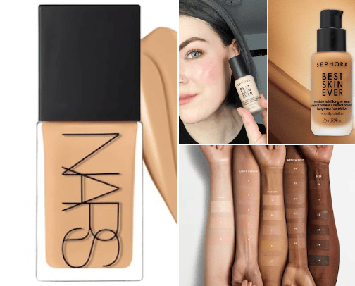 My fav foundations for dry skin cover photo collage