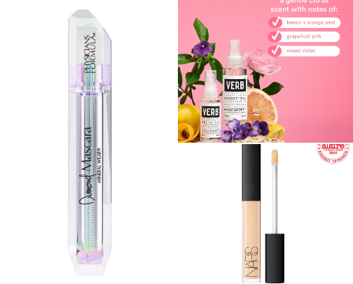 Affordable cosmetic products cover photo collage