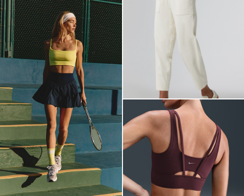 Budget friendly activewear (: cover photo collage