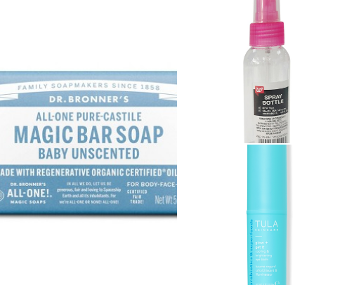 Simple skincare for all types of acne/ scarring/ fine lines cover photo collage