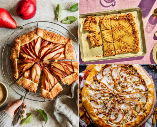 Autumn Pear Galette Recipes cover photo collage