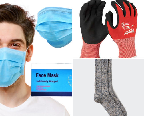 Items for safety cover photo collage