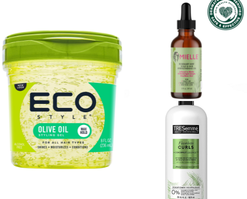 Natural hair Hair products cover photo collage