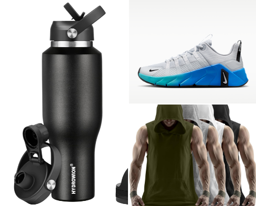 Gym Gears That Hit Different cover photo collage