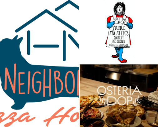 Eugene food recs! cover photo collage
