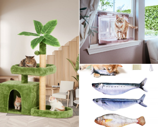 Must Haves for your Cats 🐱🐈‍⬛ cover photo collage