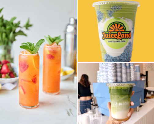 Grab a (non alc) drinky drink in Dallas, TX! cover photo collage