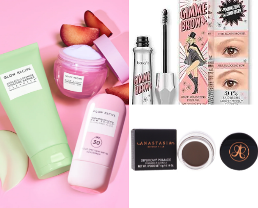 Makeup + skincare 👛 cover photo collage
