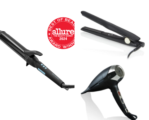 Hair tools cover photo collage