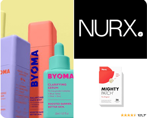 Skincare cover photo collage