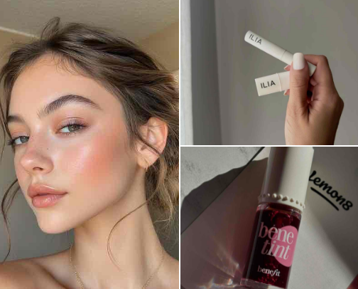 no-makeup makeup routine cover photo collage