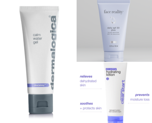 esthetician approved skincare for sensitive skin cover photo collage