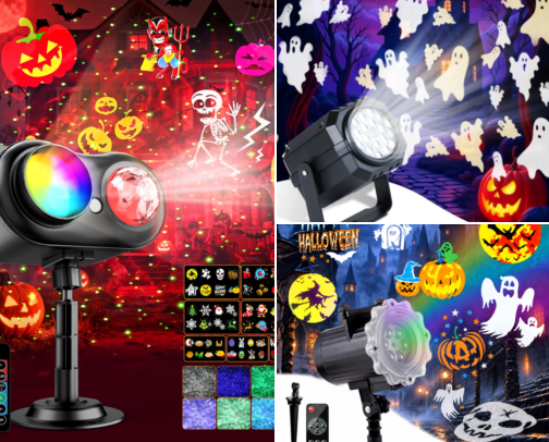 🎃 Halloween Projector Lights cover photo collage