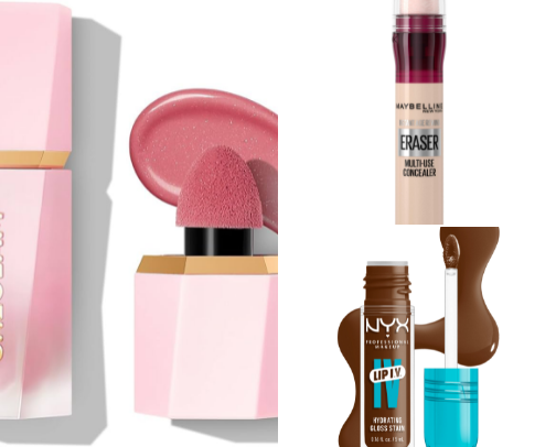 Drugstore makeup cover photo collage