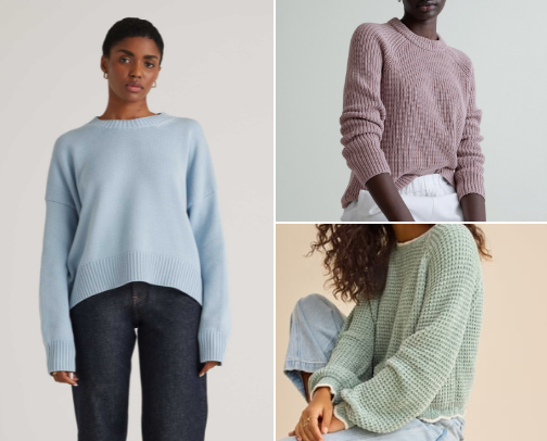 Sweaters to cozy up in this fall cover photo collage